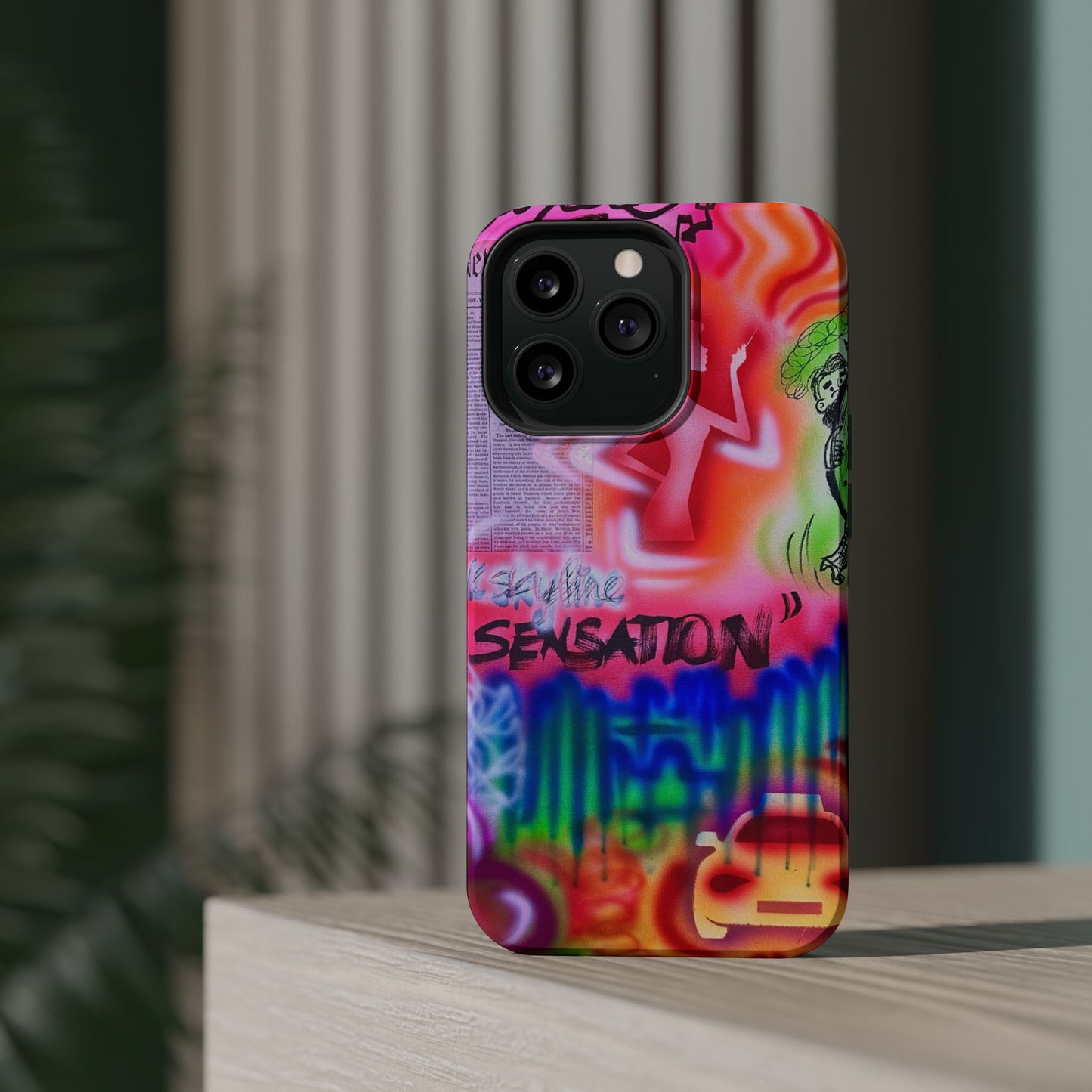 MagSafe "skyline sensation" airbrush iPhone case