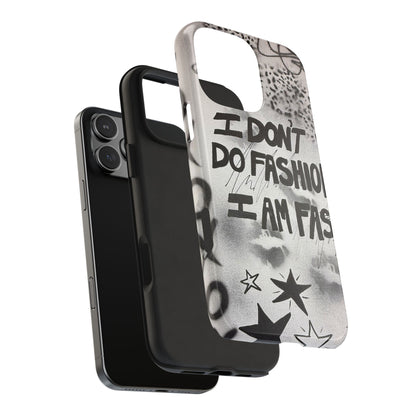 "i am fashion" airbrush iPhone case