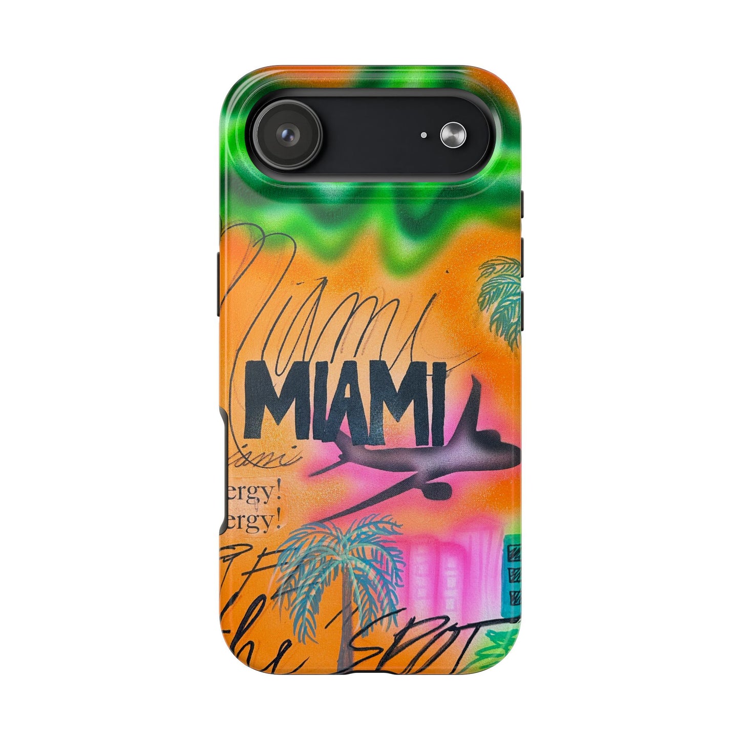 "miami, fl" airbrush iPhone case