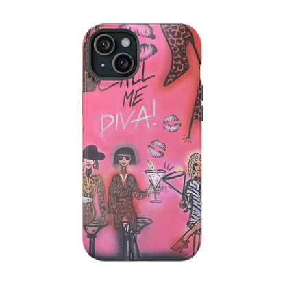 MagSafe "party diva" airbrush iPhone case