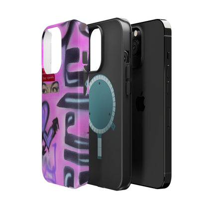 MagSafe "purple princess" airbrush iPhone case