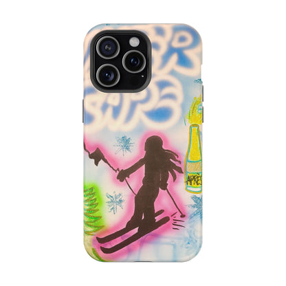 MagSafe "winter escape" airbrush iPhone case