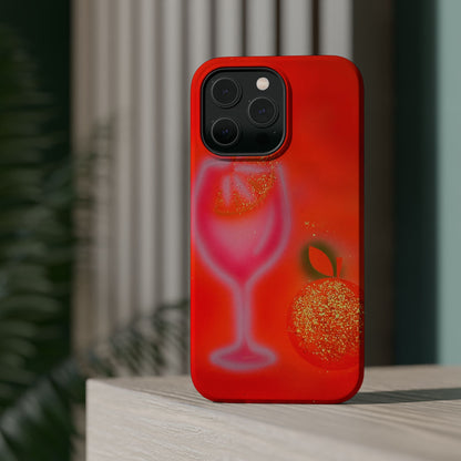 MagSafe "aperol spritz" airbrush iPhone case