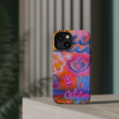 "mornings in malibu" MagSafe airbrush iPhone case
