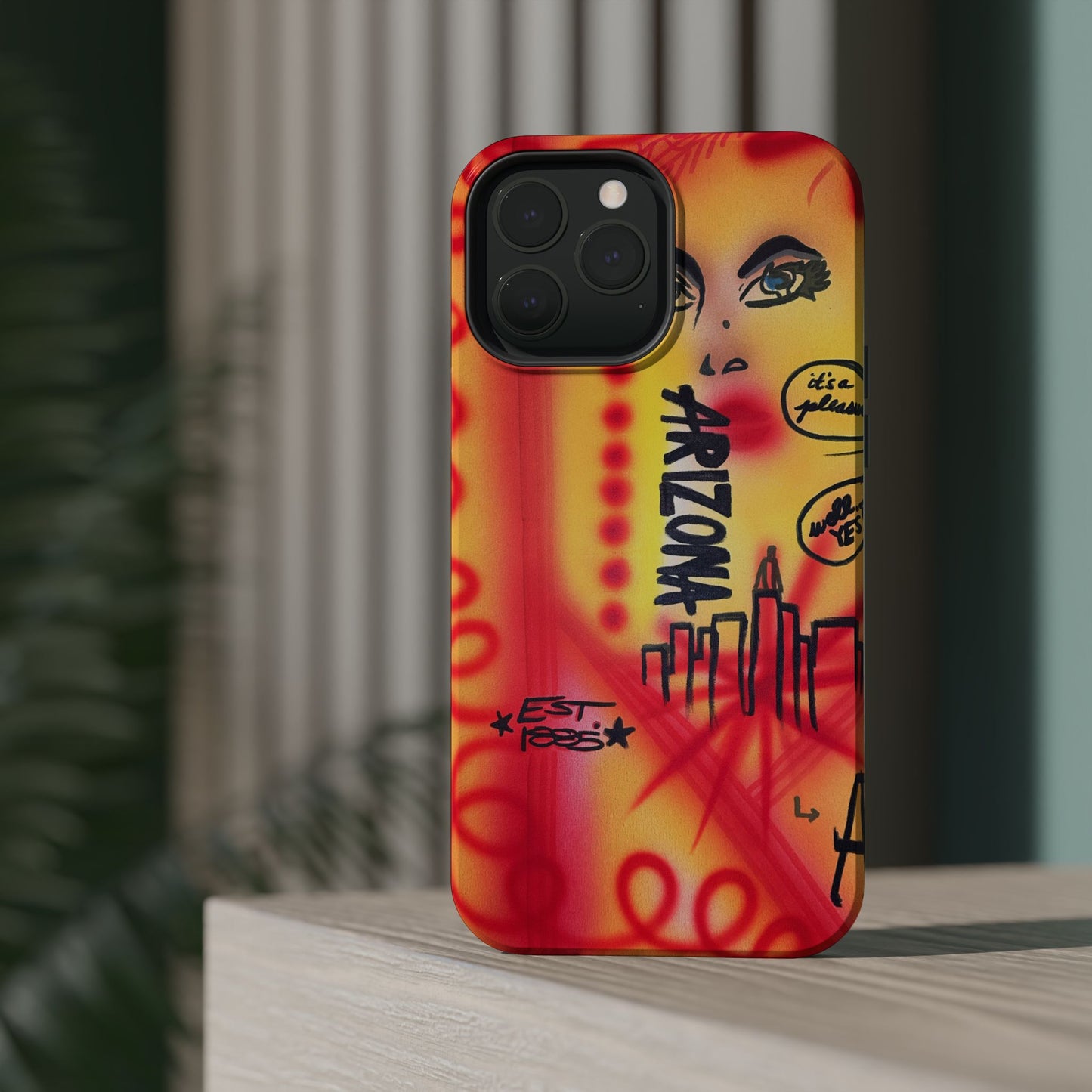 MagSafe "tempe, az" airbrush iPhone case