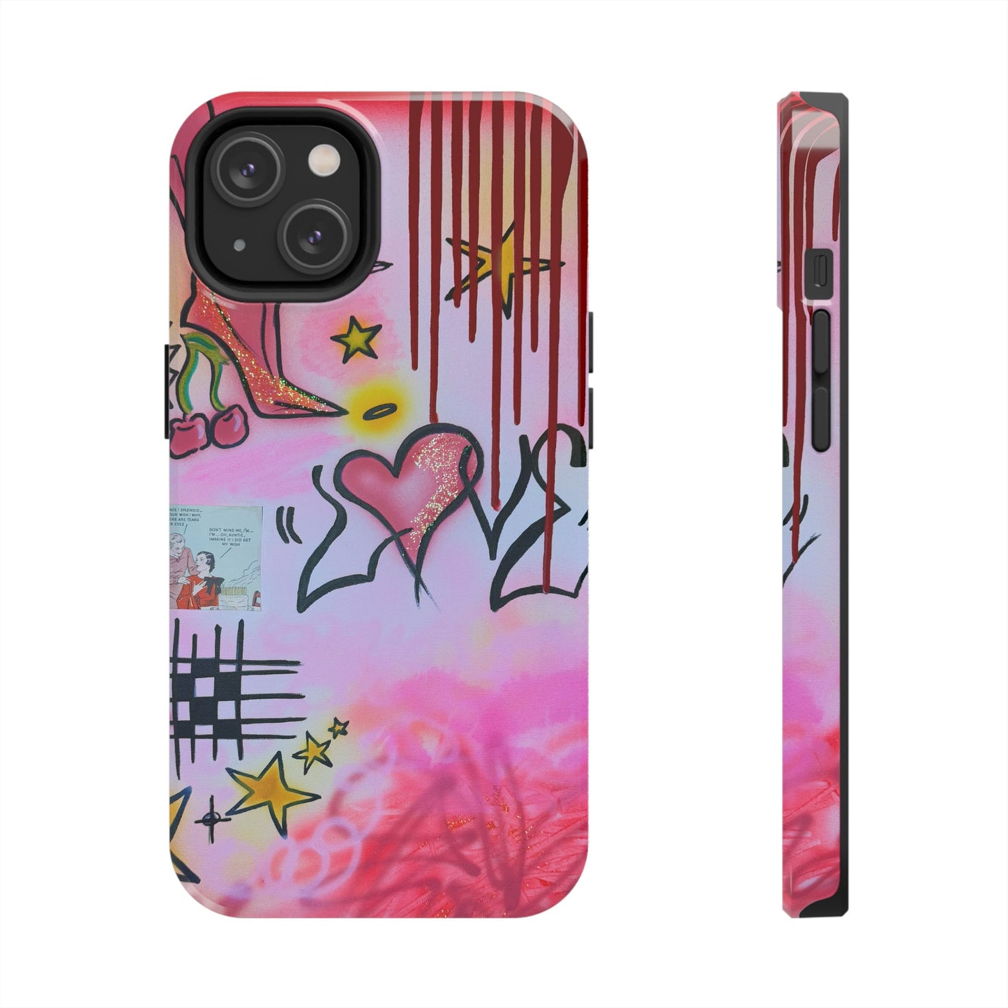 "cherry luvr" airbrush iPhone case