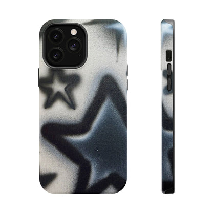 MagSafe "black & white stars" airbrush iPhone case