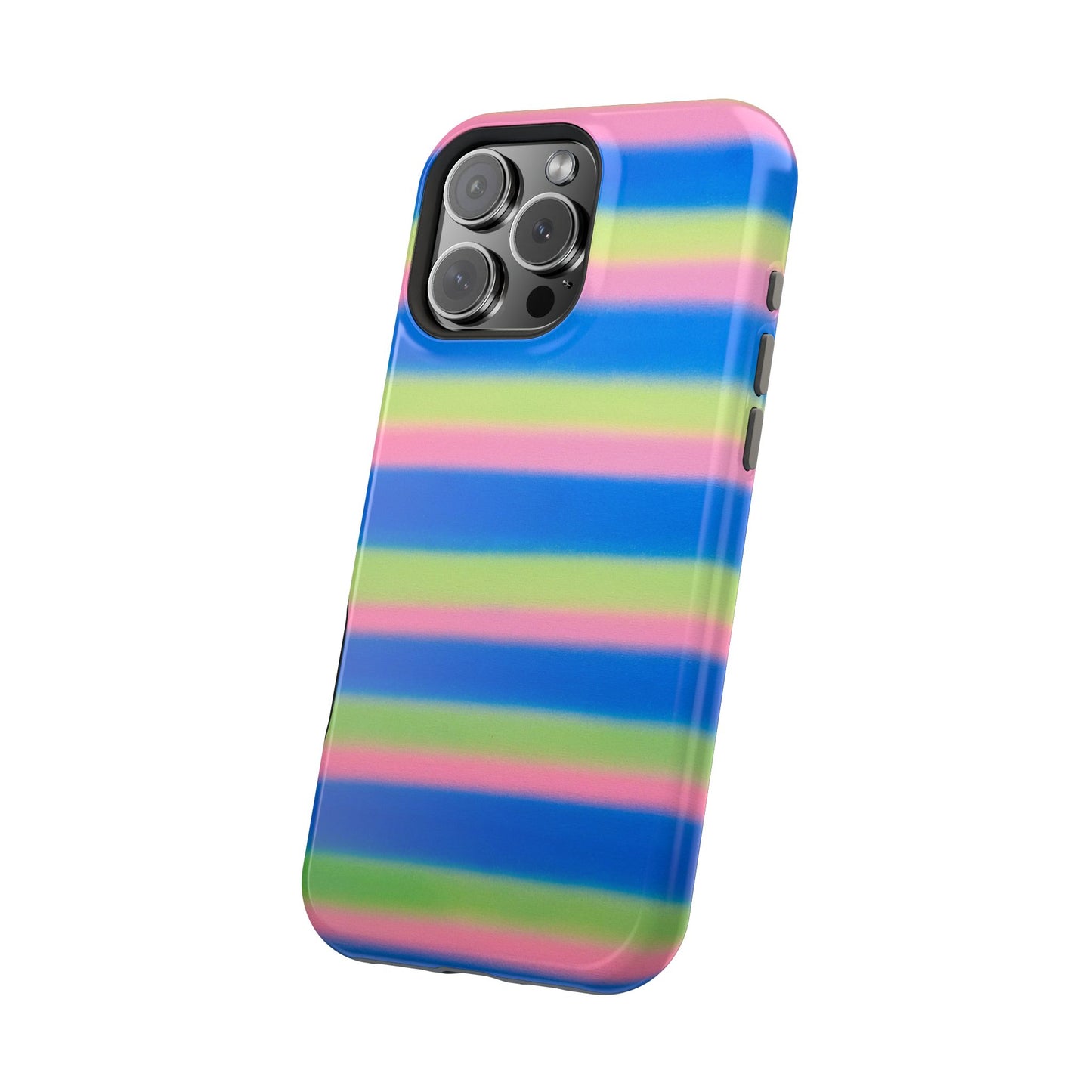 MagSafe "sherbet stripes" airbrush iPhone case