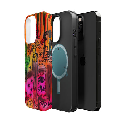 MagSafe "wild, wild west" airbrush iPhone case