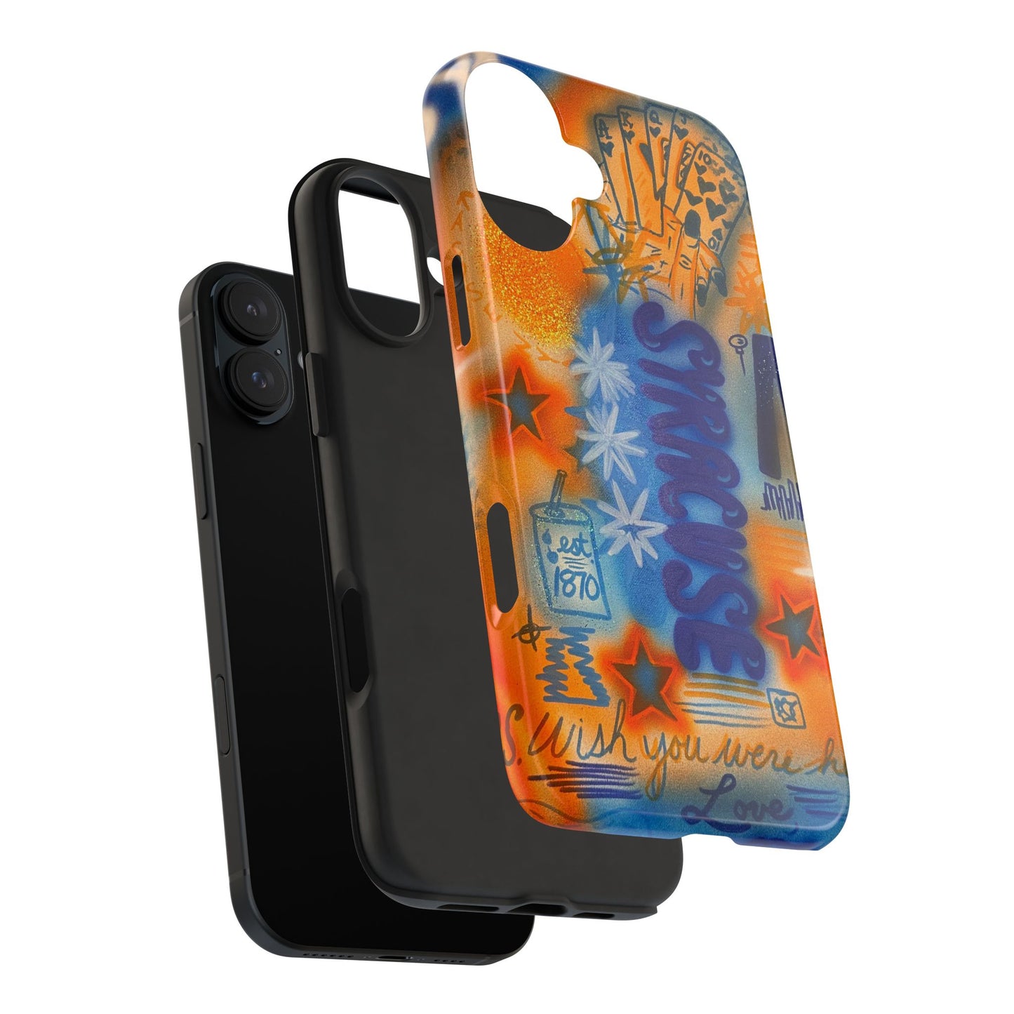 "syracuse" airbrush iPhone case