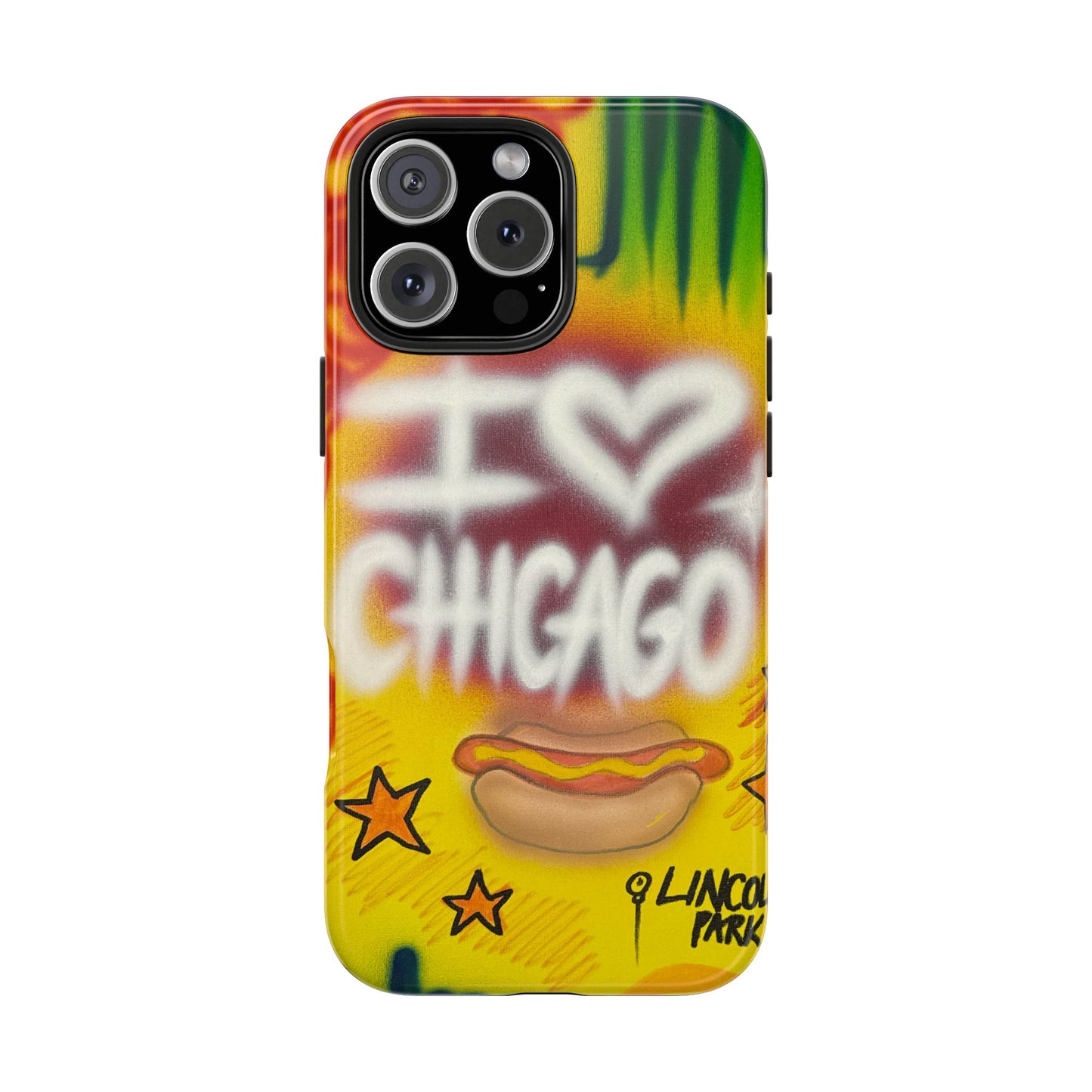 "chicago" airbrush iPhone case