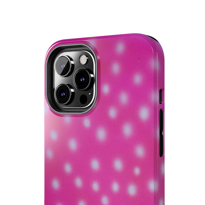"bubblegum polka dot" airbrush iPhone case