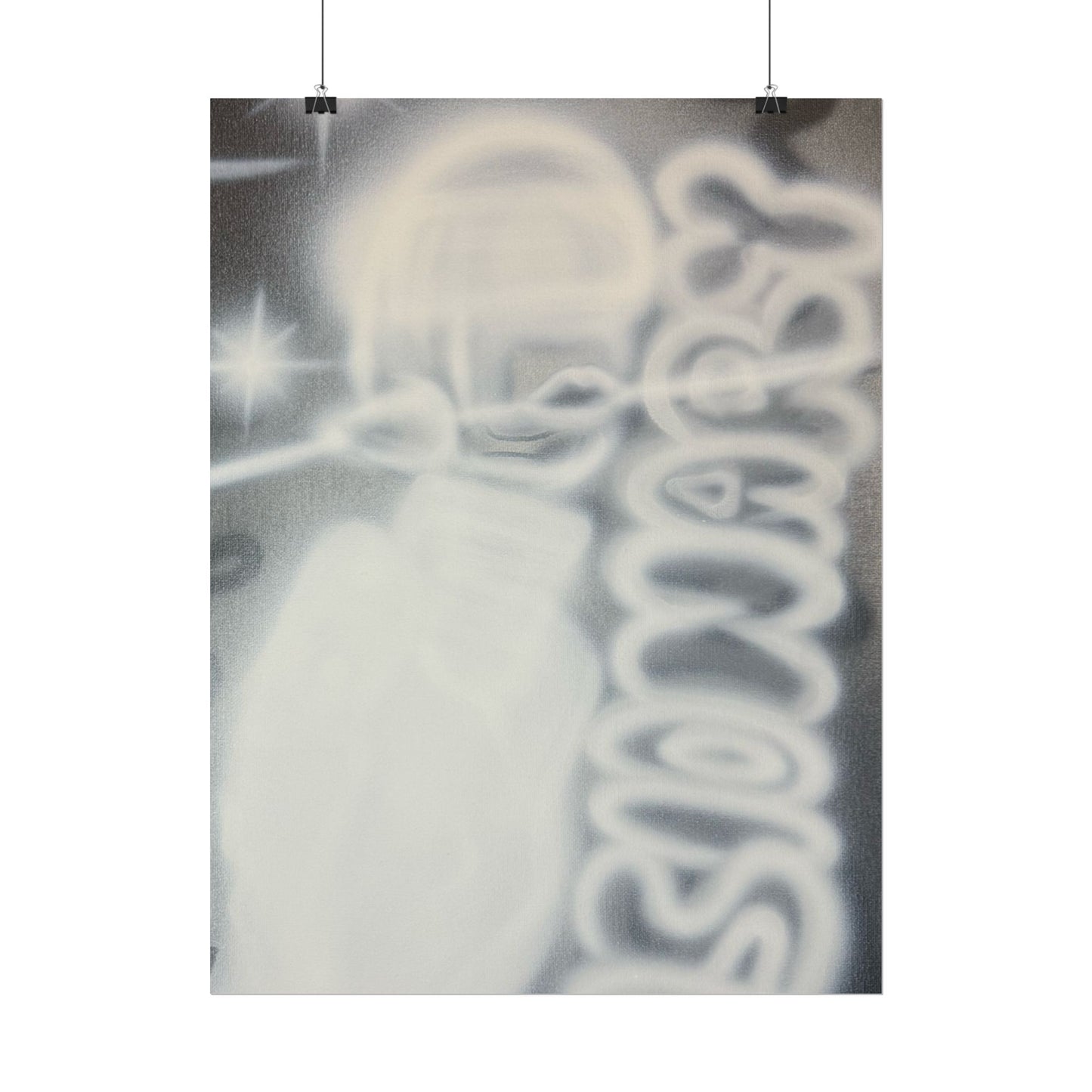 "visionary" airbrush rolled print