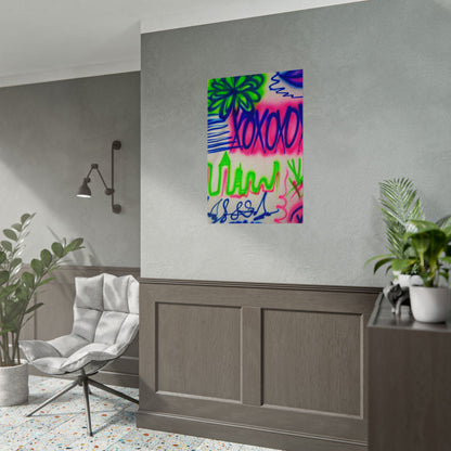 "city secrets" airbrush rolled print