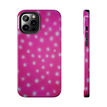 "bubblegum polka dot" airbrush iPhone case