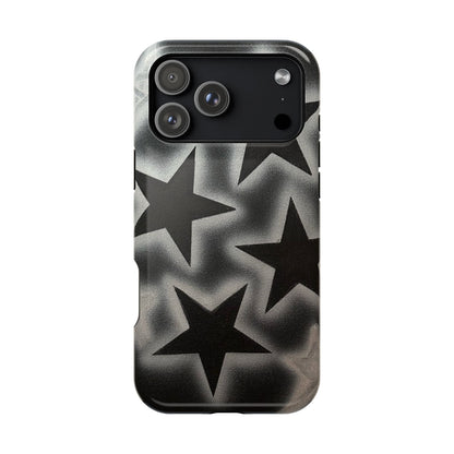 MagSafe "chrome stars" airbrush iPhone case