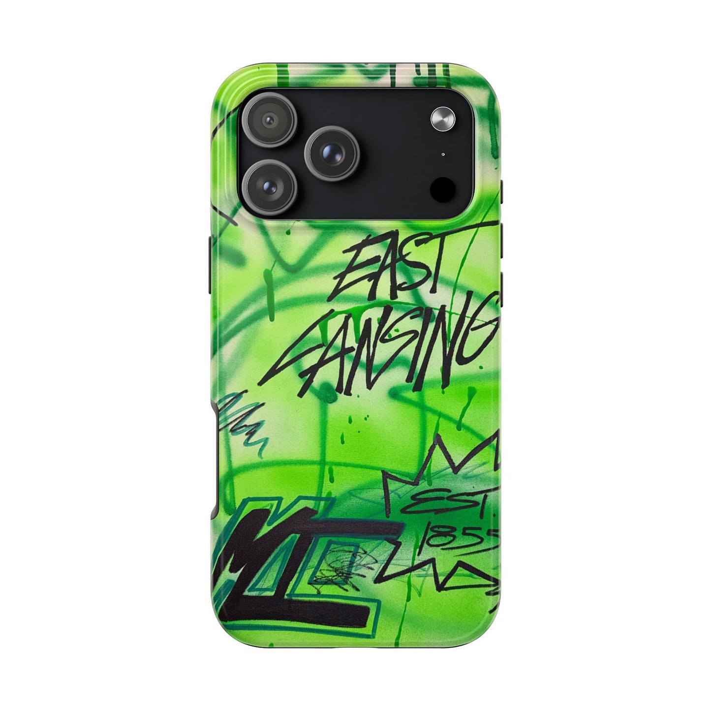 "east lansing, mi" airbrush iPhone case