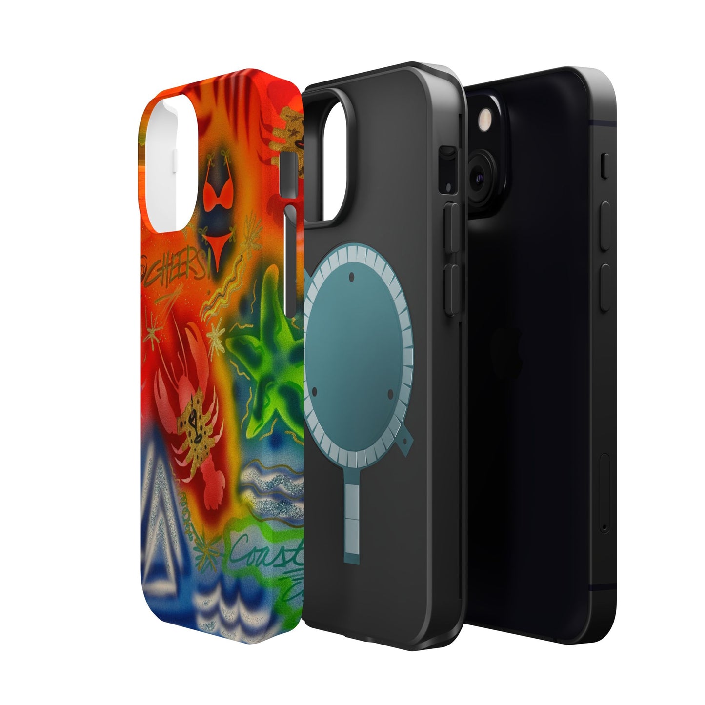 MagSafe "tipsy lobster" airbrush iPhone case