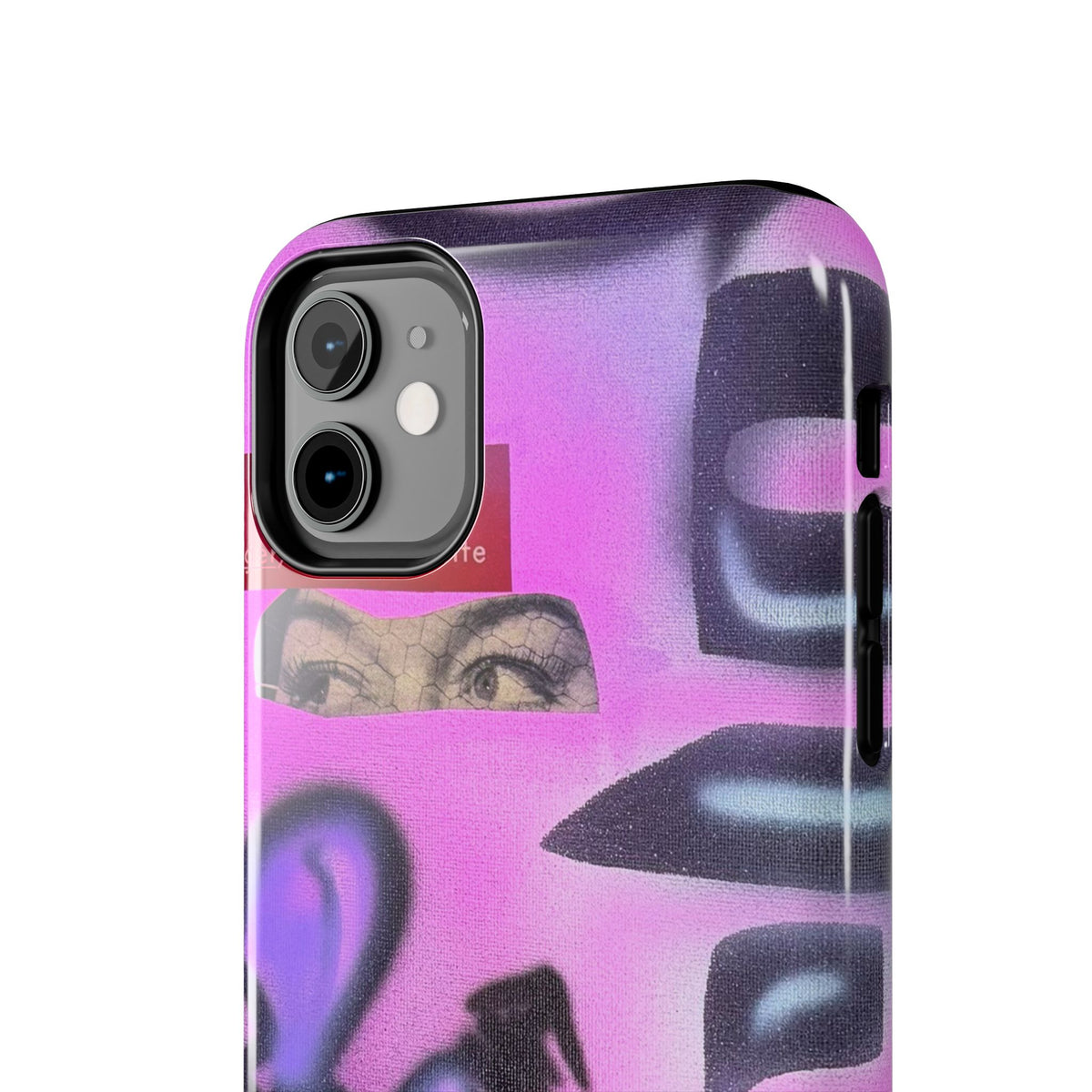 "Lila Prinzessin" Airbrush iPhone Hülle