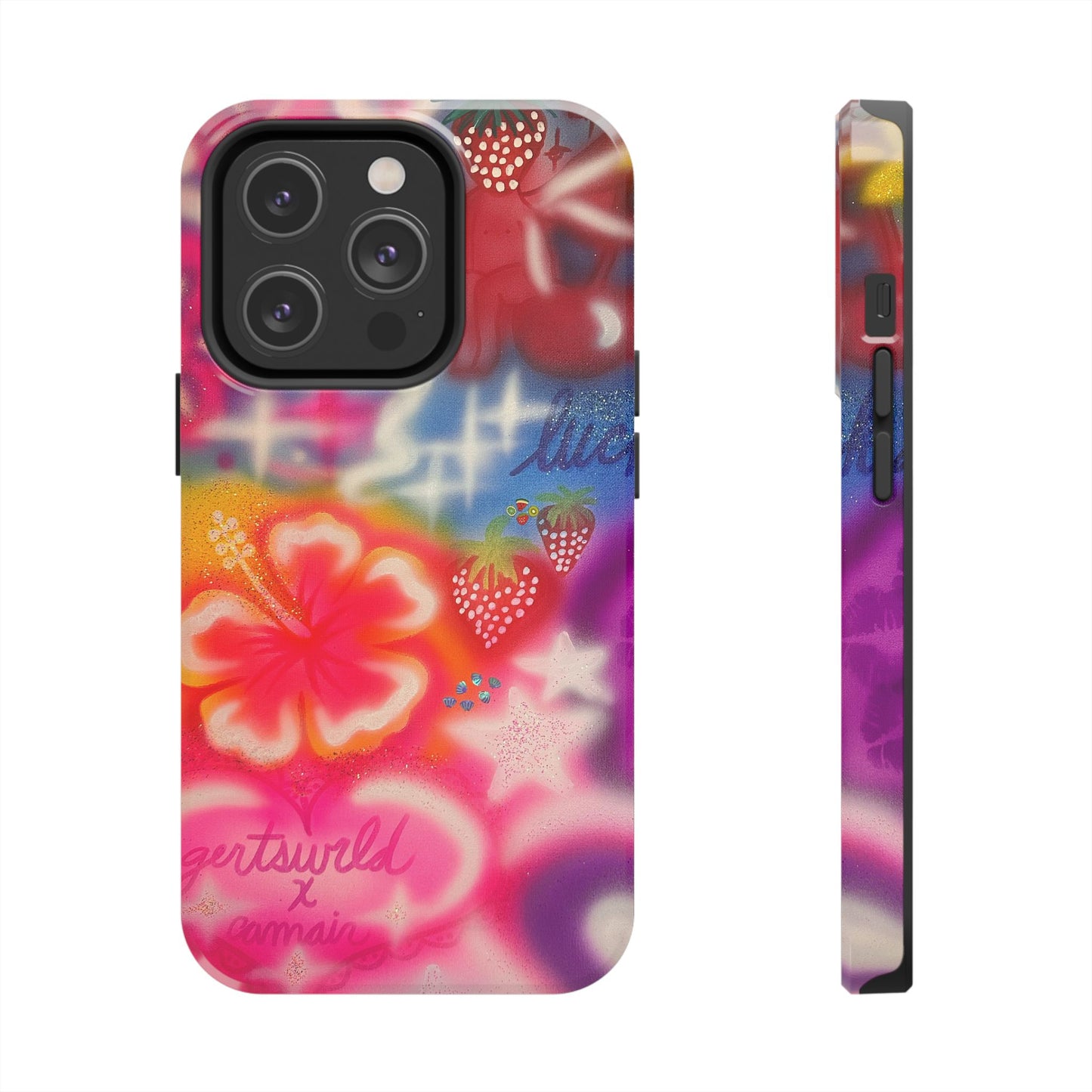 "luck and luv" airbrush iPhone case