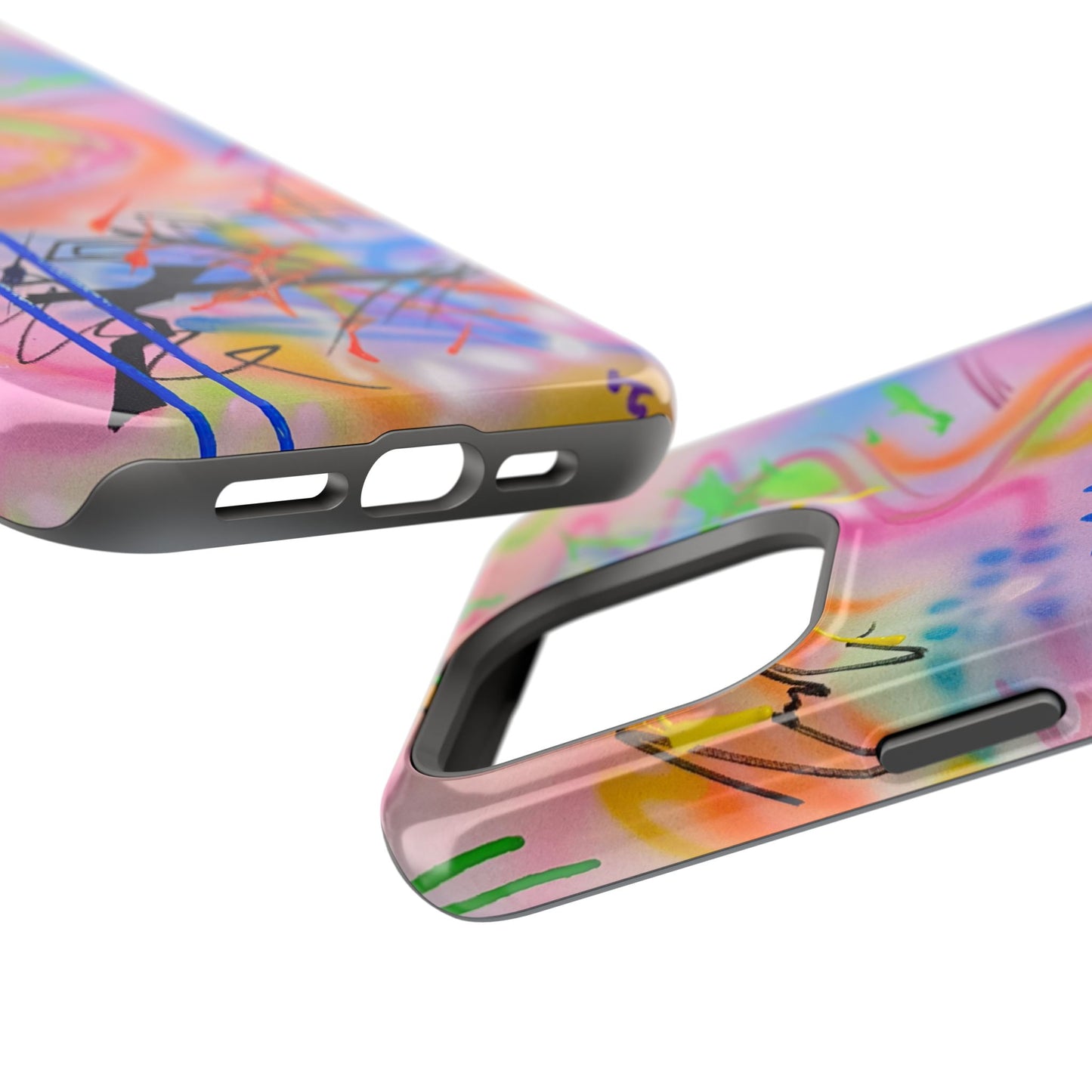 MagSafe "neon haze" airbrush iPhone case