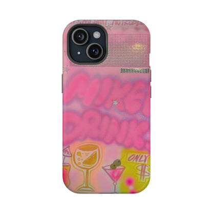 MagSafe "mixed drinks" airbrush iPhone case