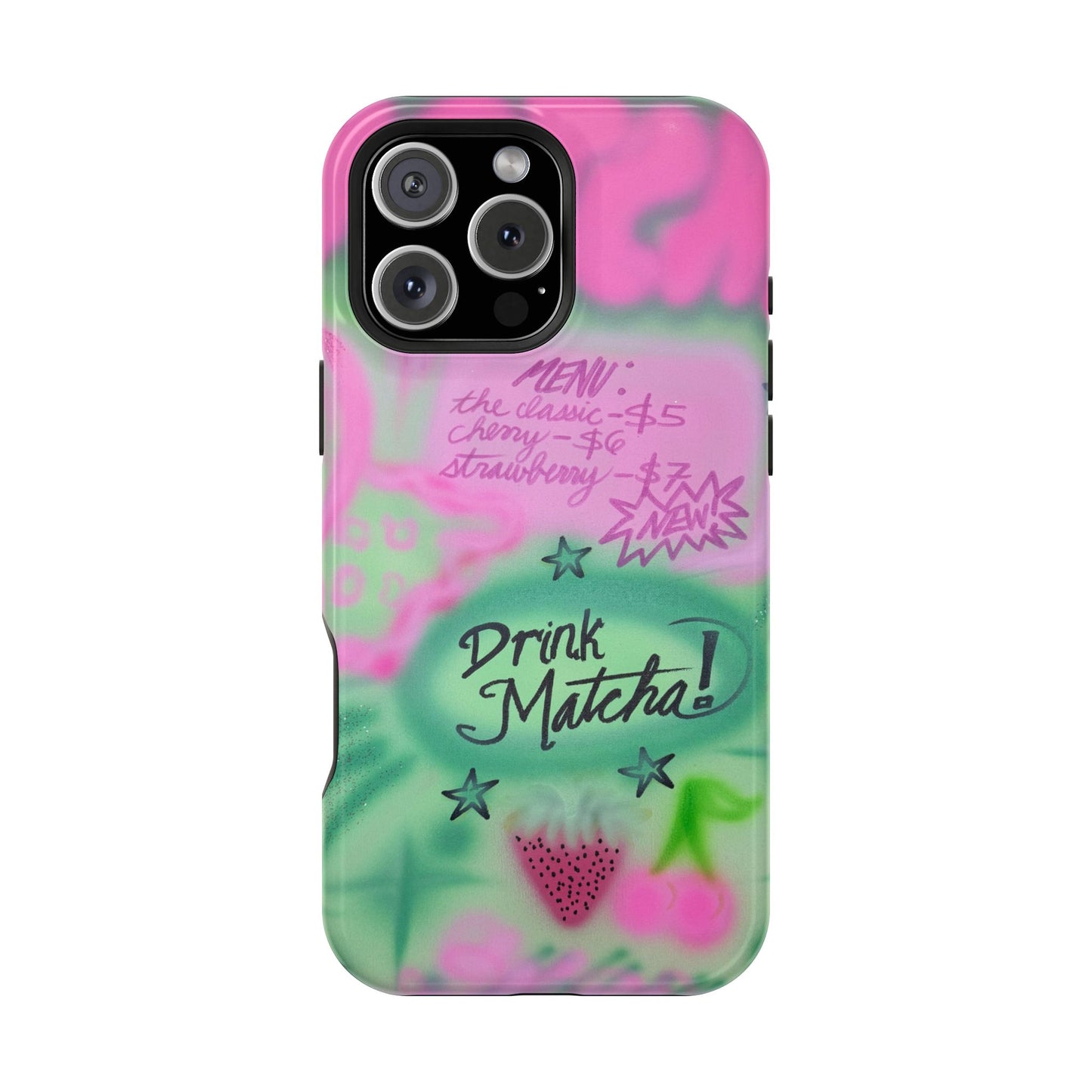 MagSafe "matcha!" airbrush iPhone case
