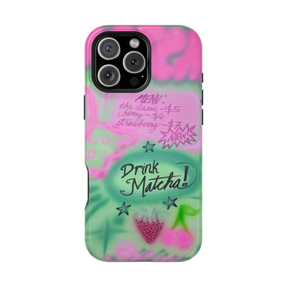 MagSafe "matcha!" airbrush iPhone case