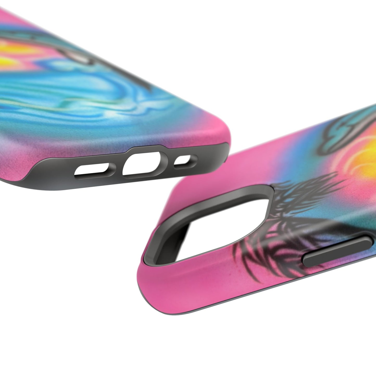 MagSafe "Delfinliebe" Airbrush iPhone-Hülle