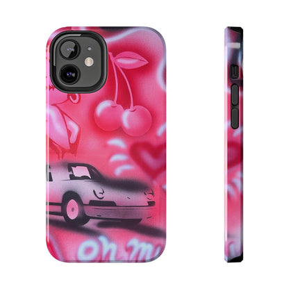 "on her way" airbrush iPhone case