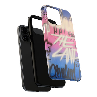 "cleveland" airbrush iPhone case
