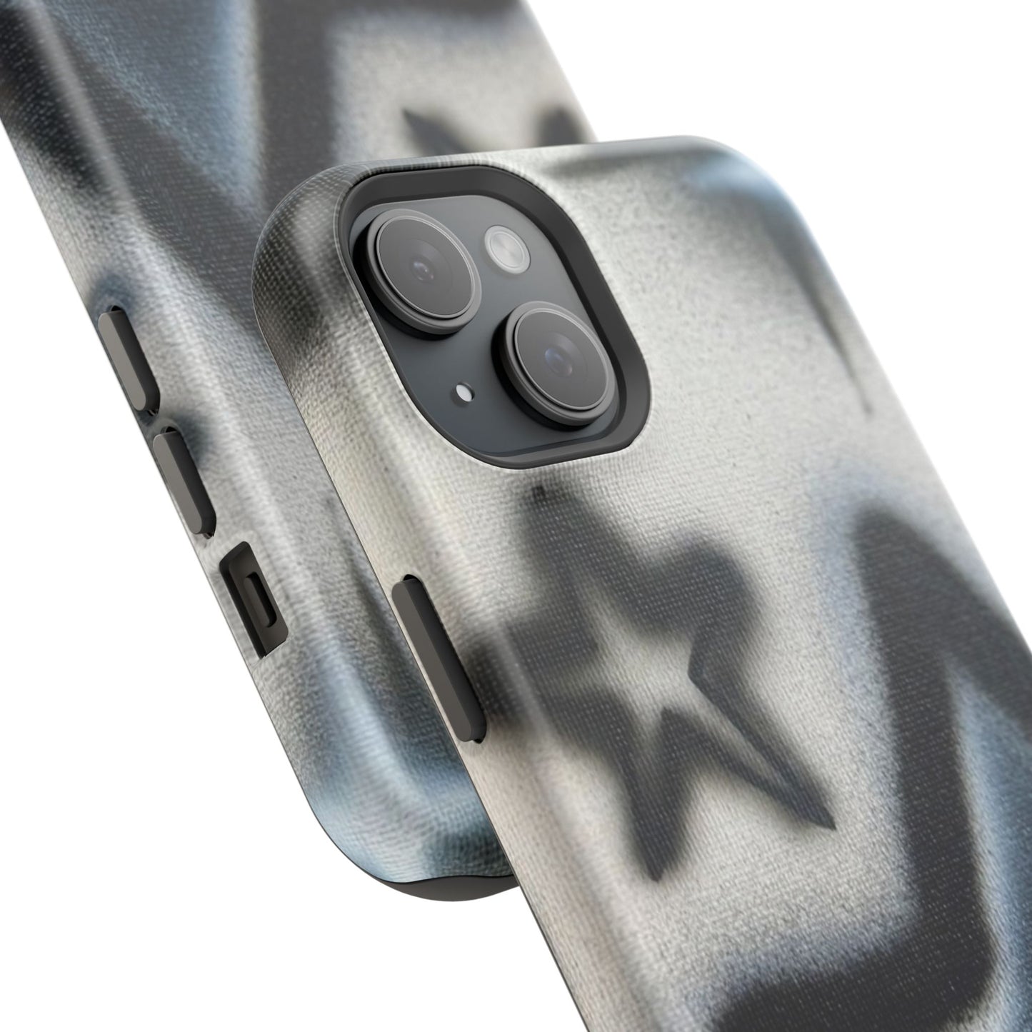 MagSafe "black & white stars" airbrush iPhone case
