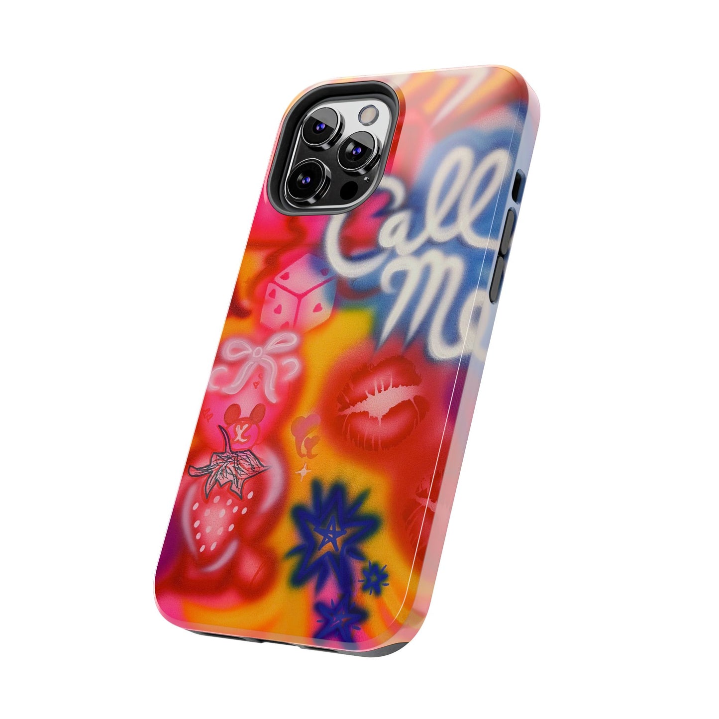 "CALL ME!" airbrush iPhone case