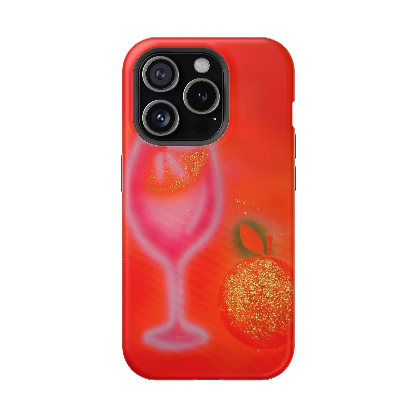 MagSafe "aperol spritz" airbrush iPhone case