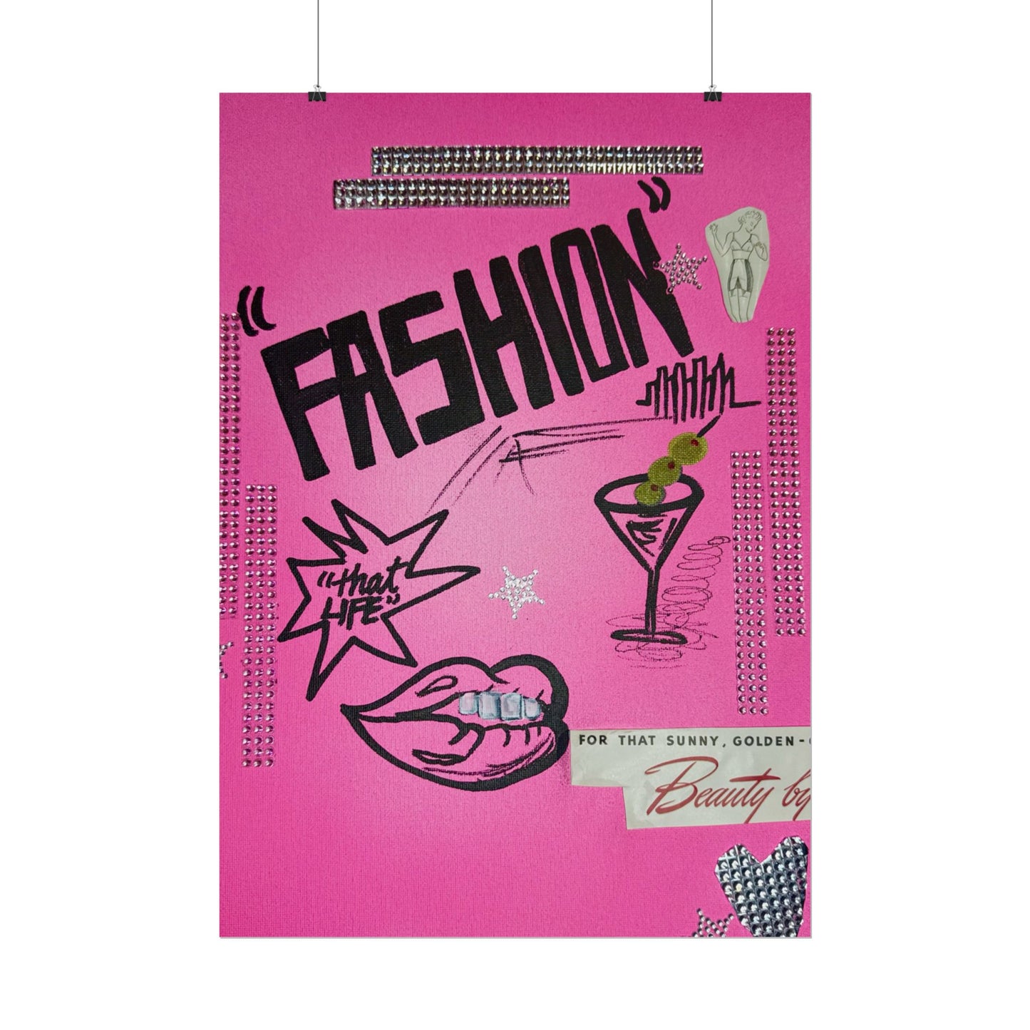 "high fashion" airbrush rolled print