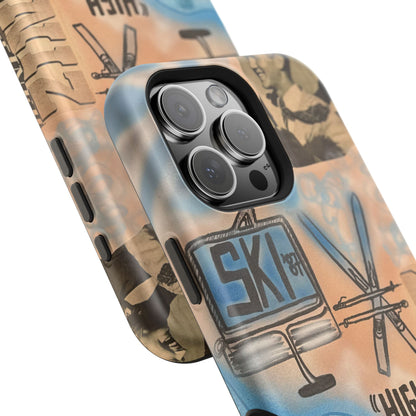 MagSafe „high in the clouds“ Airbrush iPhone Hülle