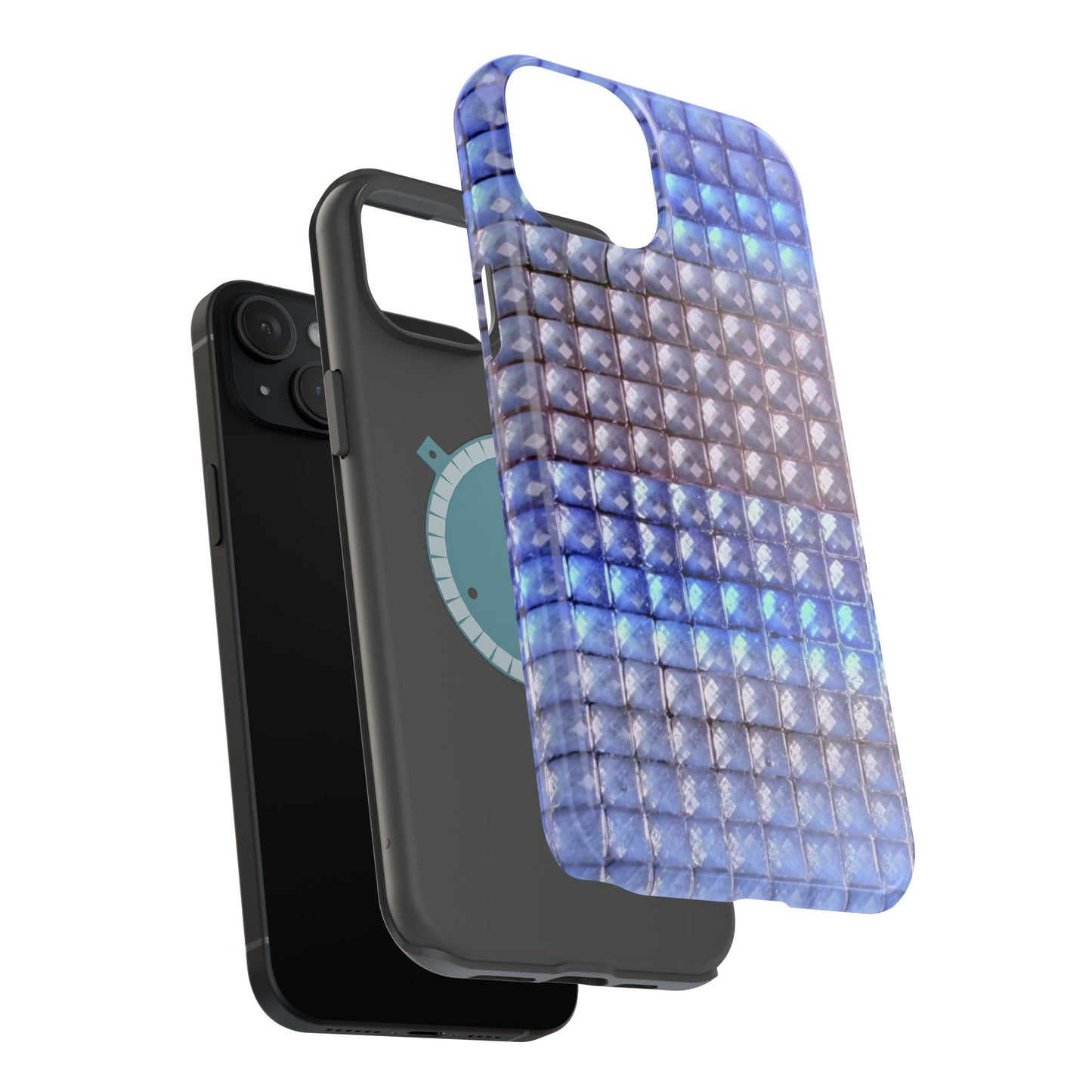 MagSafe "blue studs" airbrush iPhone case