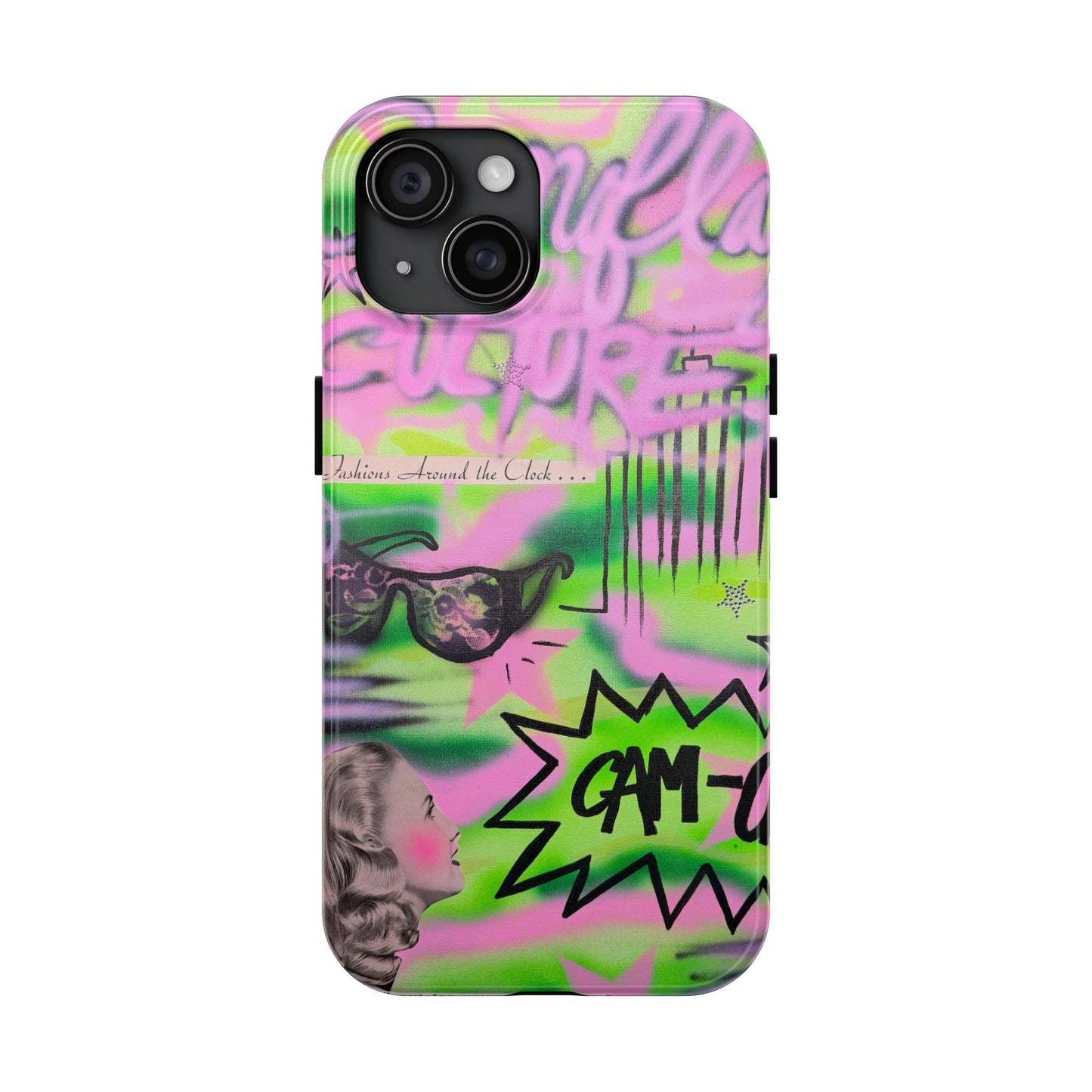 "green camo" airbrush iPhone case