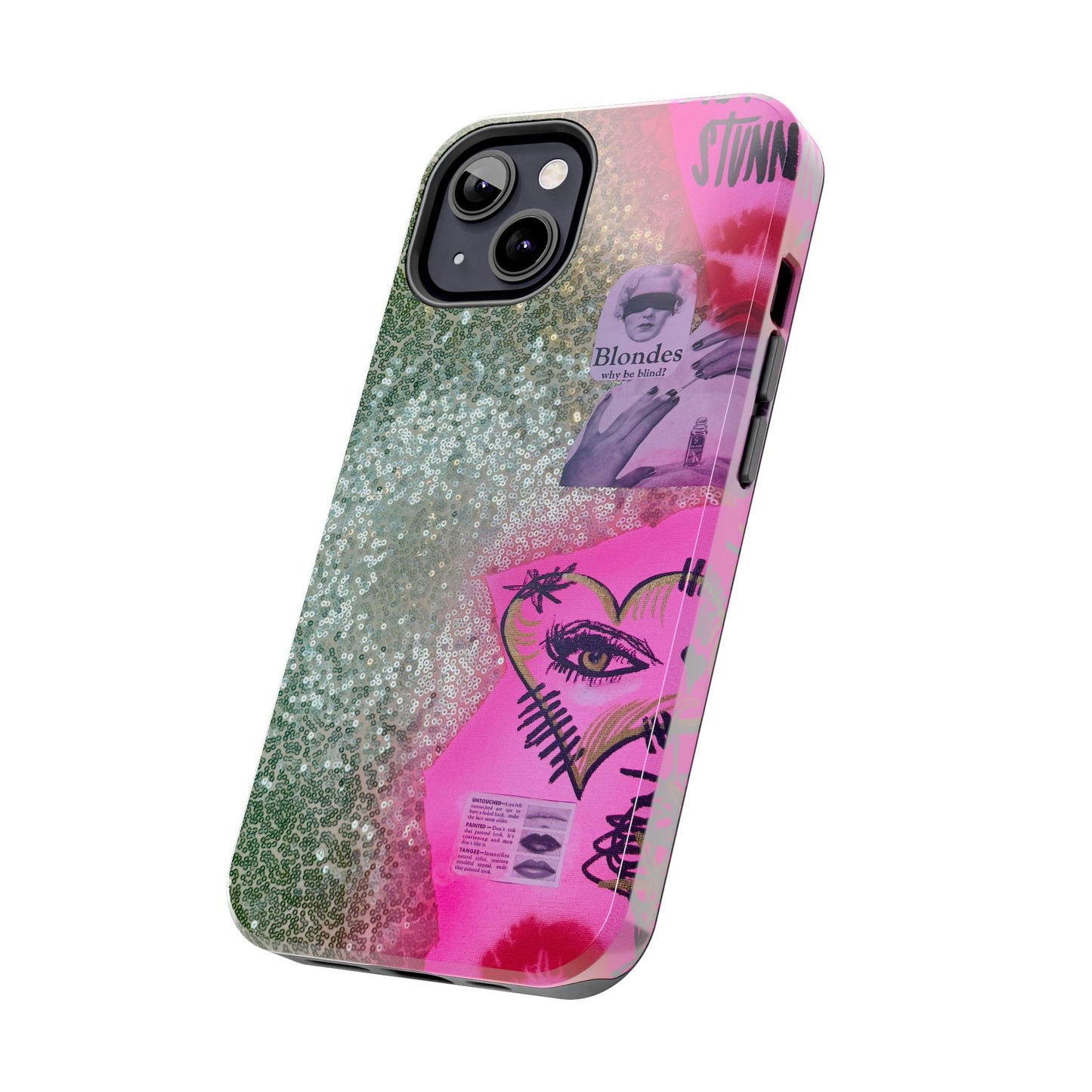 "glitter gloss" airbrush iPhone case