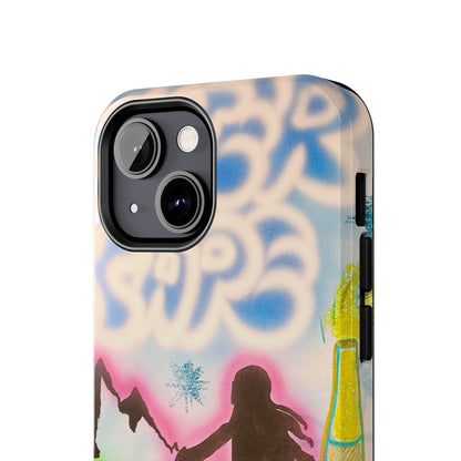 "winter escape" airbrush iPhone case