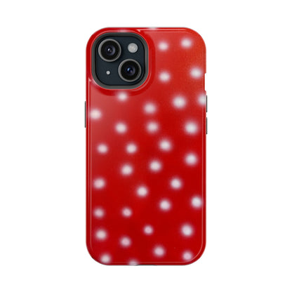 MagSafe "cherry crush polka dot" airbrush iPhone case