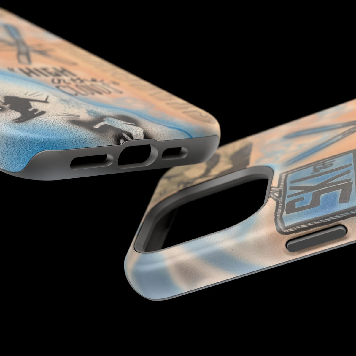 MagSafe „high in the clouds“ Airbrush iPhone Hülle