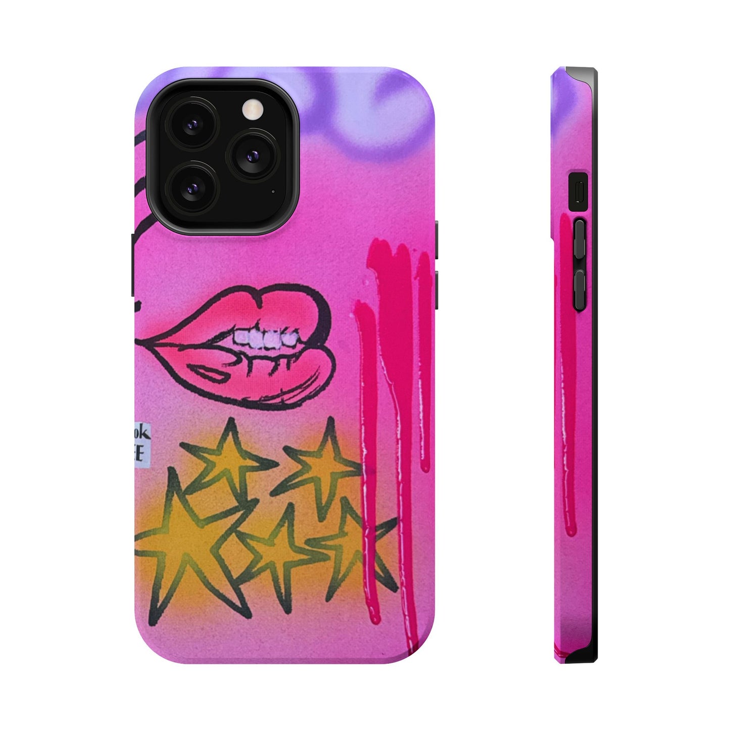 MagSafe "star drip" airbrush iPhone case