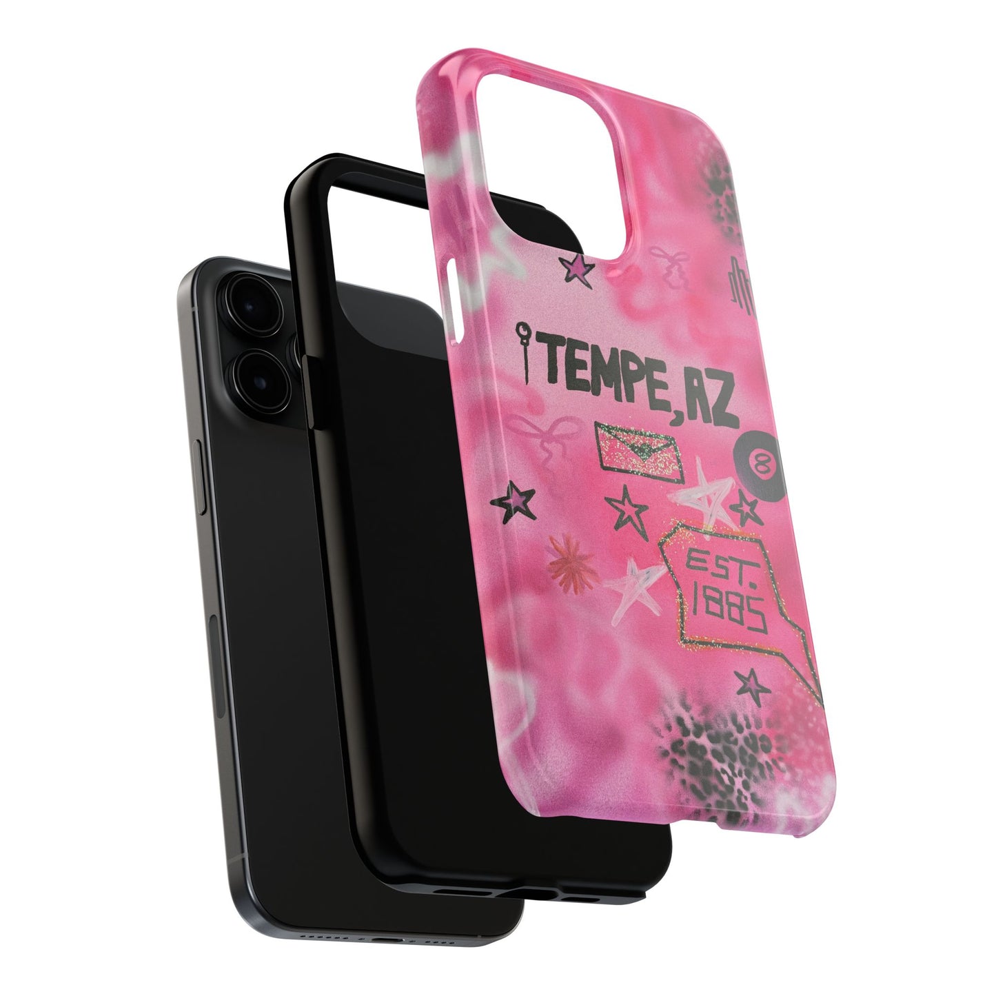"tempe, az pt. 2" airbrush iPhone case