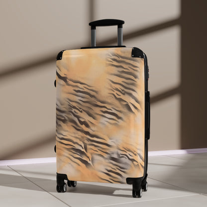 "neutral tiger" airbrush suitcase