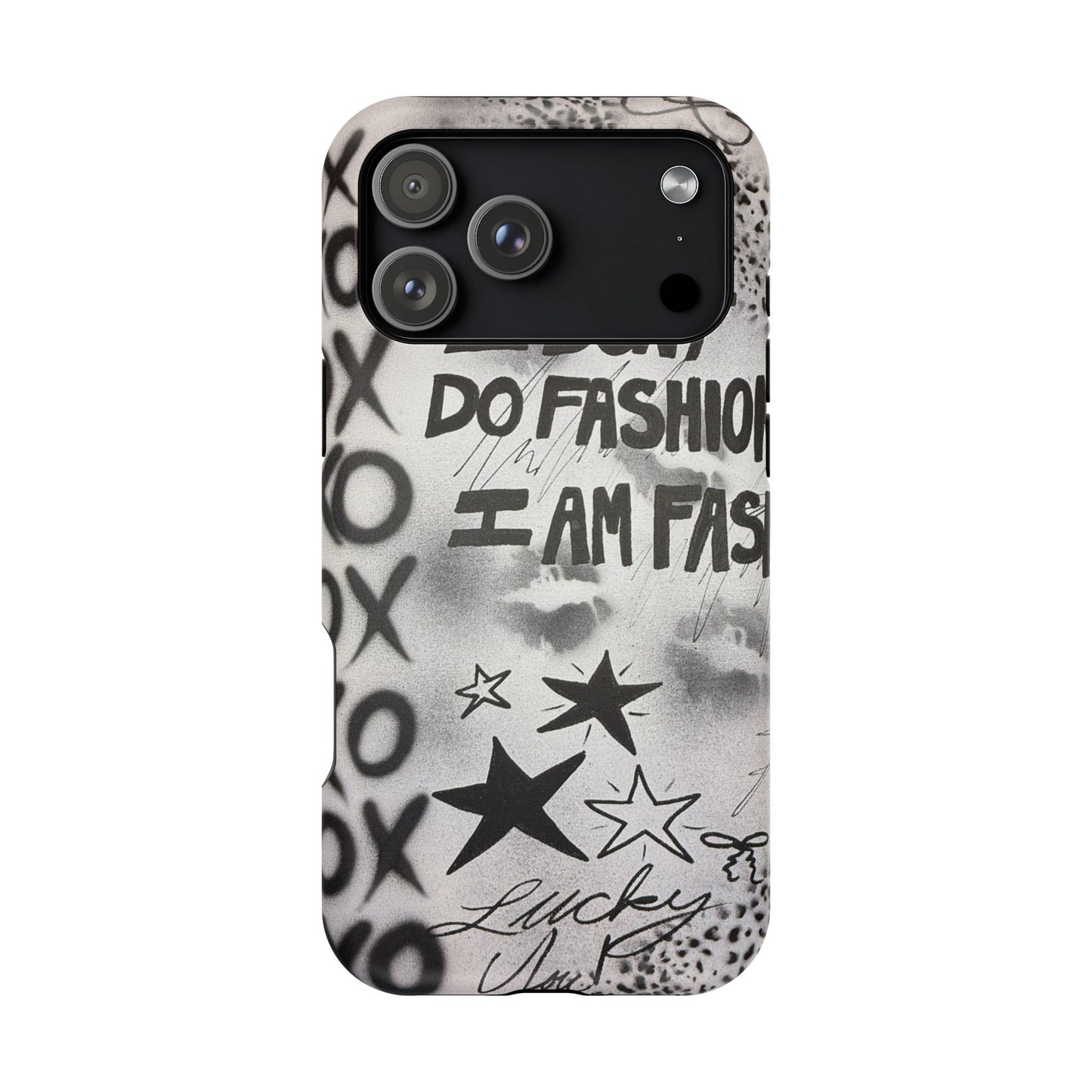 MagSafe "i am fashion" airbrush iPhone case