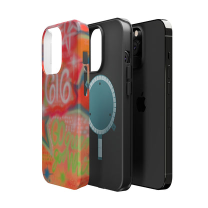 MagSafe custom @msualphaphi airbrush iPhone case