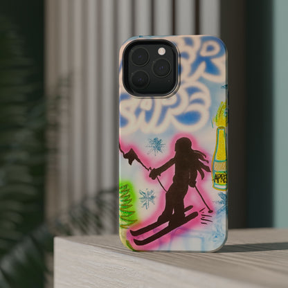 MagSafe "winter escape" airbrush iPhone case