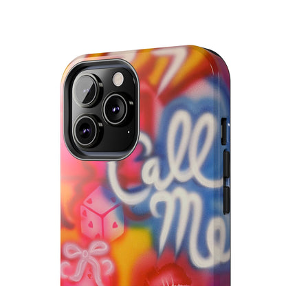 "CALL ME!" airbrush iPhone case