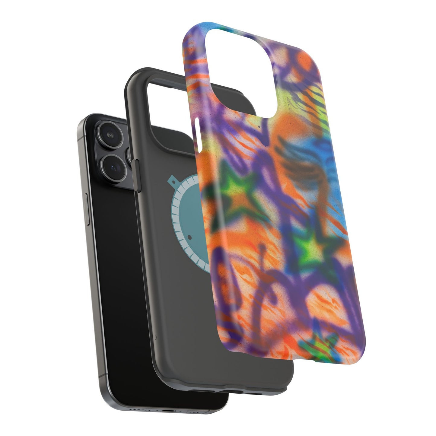 MagSafe "streetwear angel" airbrush iPhone case